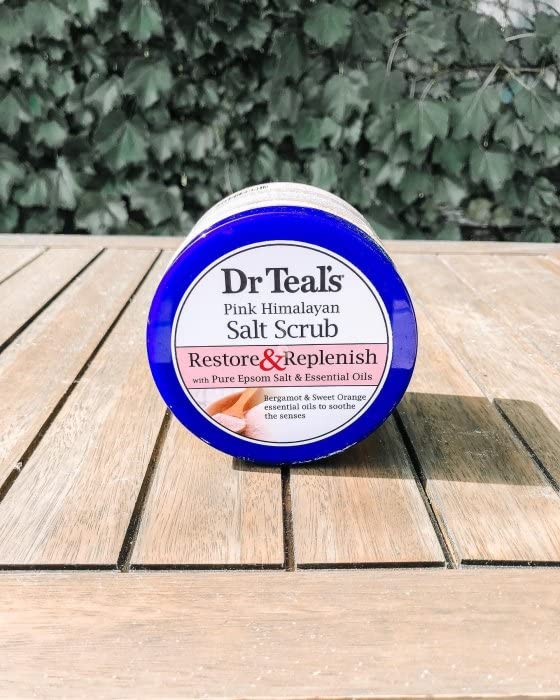Dr Teal's Restore & Replenish with Pink Himalayan Salt Scrub 16 OZ