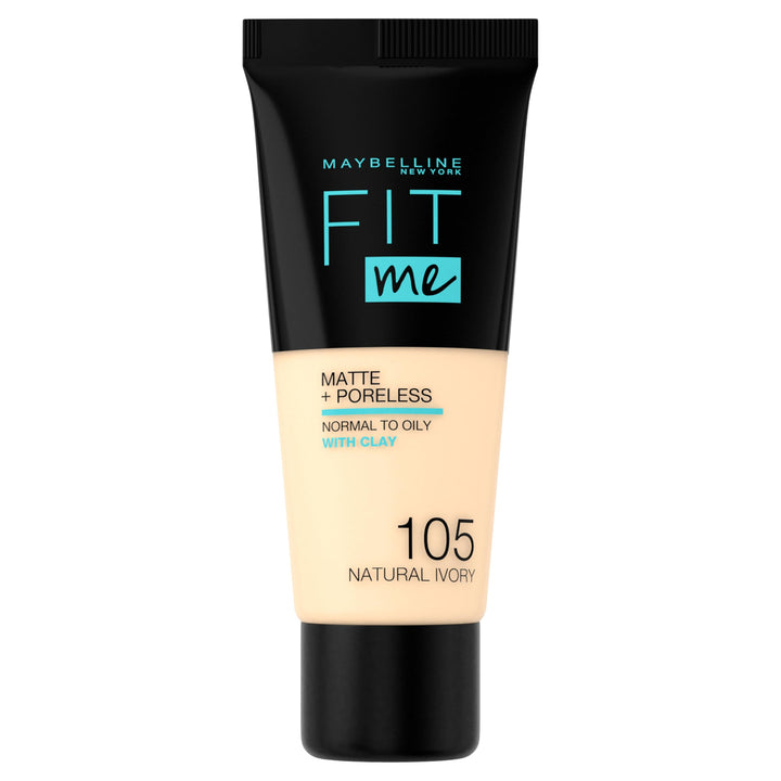 Maybelline New York Fit Me Matte & Poreless Foundation 105 NATURAL IVORY