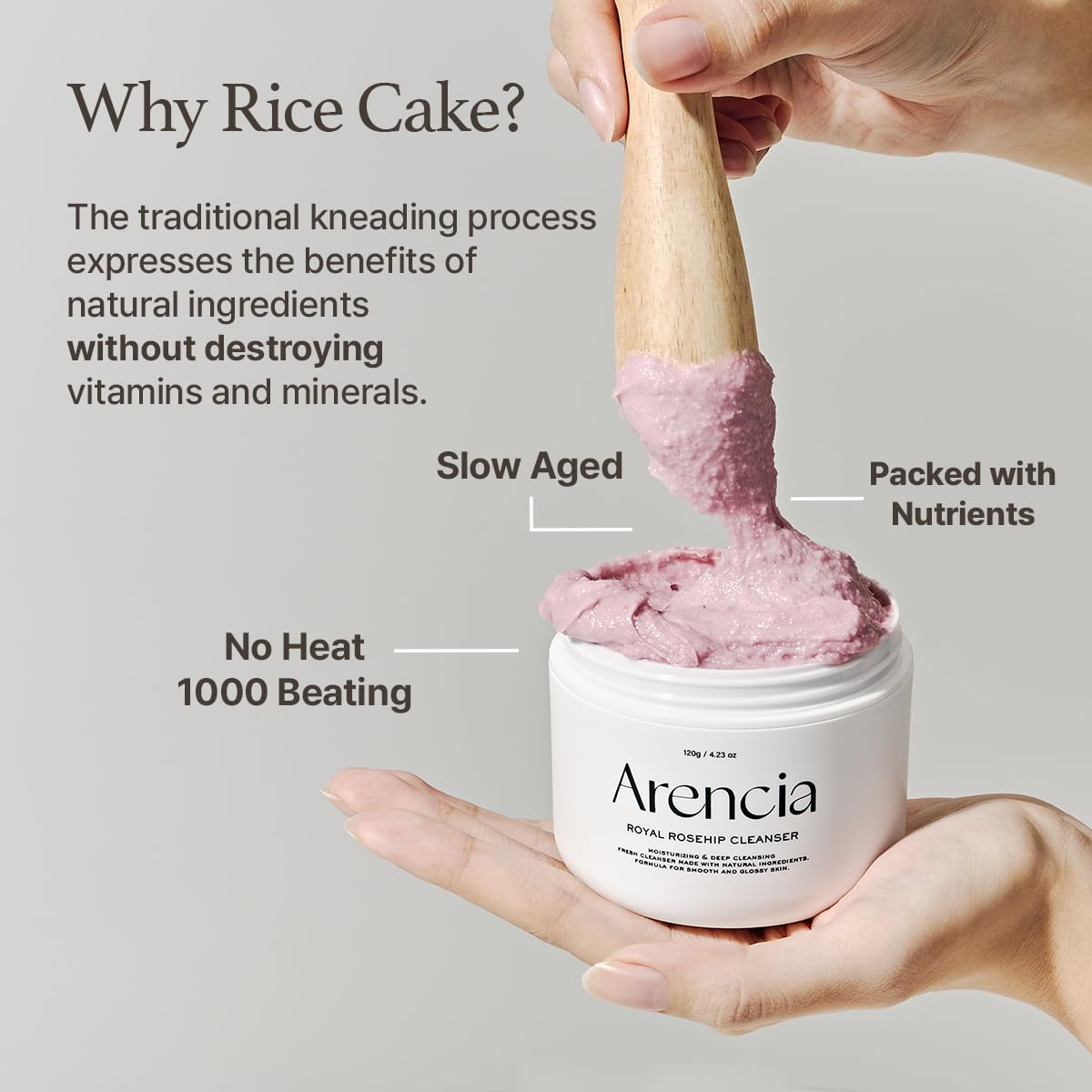 Fresh Rosehip Rice Mochi Cleanser 120 Grams