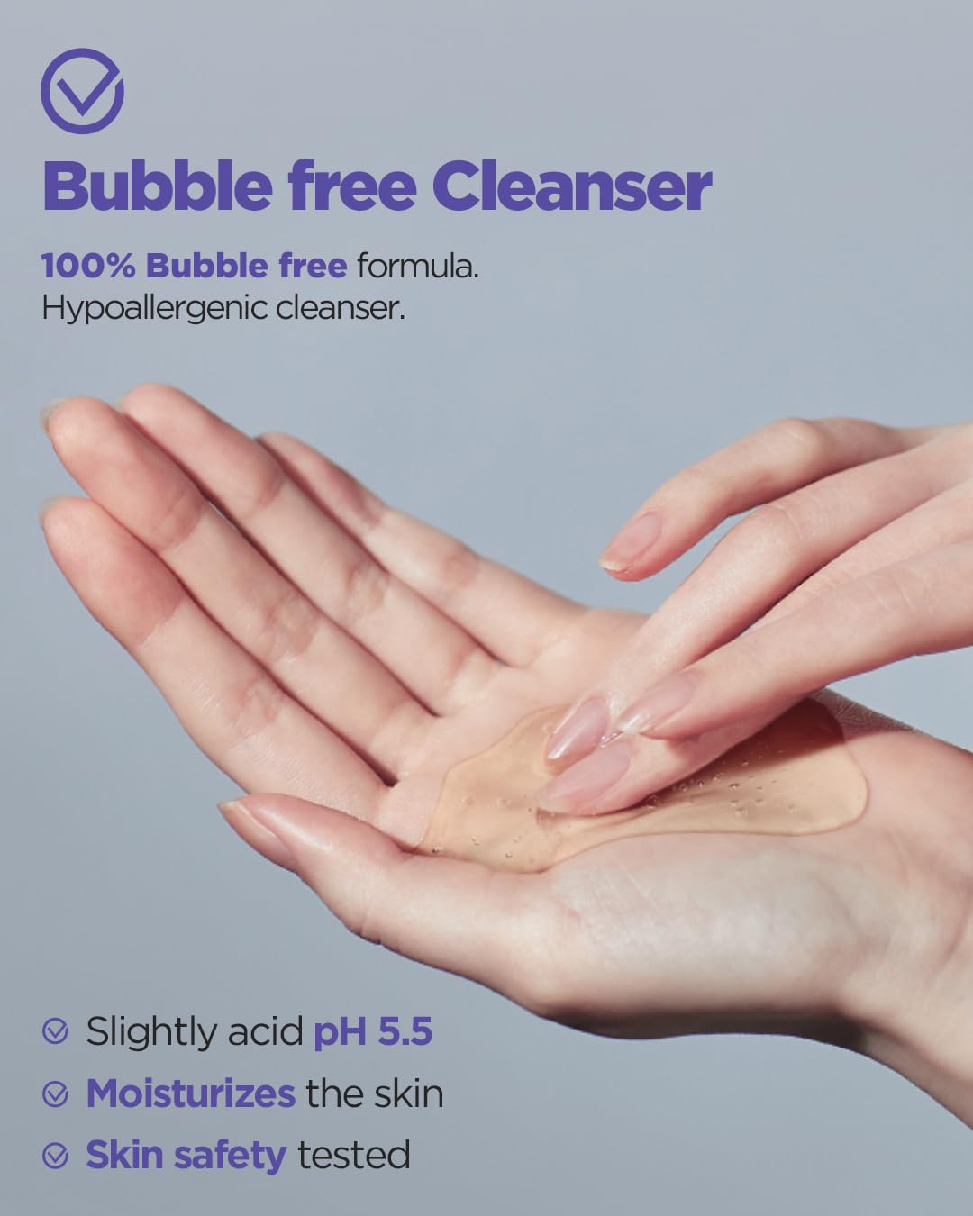 ACWELL pH Balancing Bubble Free Cleansing Gel - 160ml