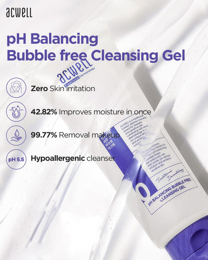 ACWELL pH Balancing Bubble Free Cleansing Gel - 160ml