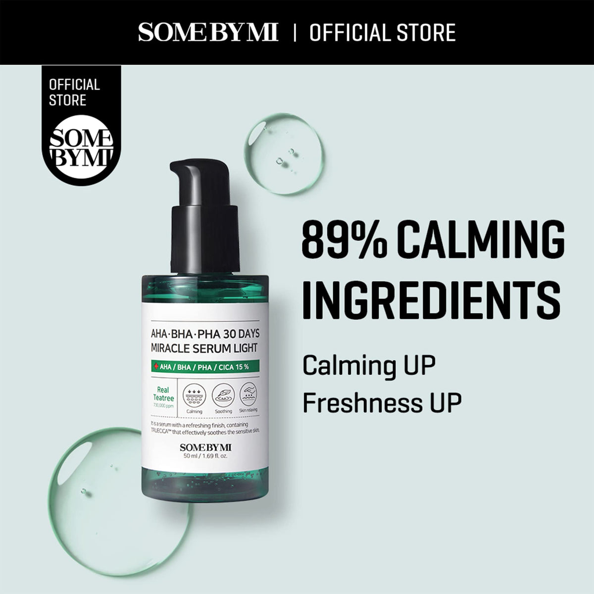 SOME BY MI Aha Bha Pha 30 Days Miracle Serum Light, Green