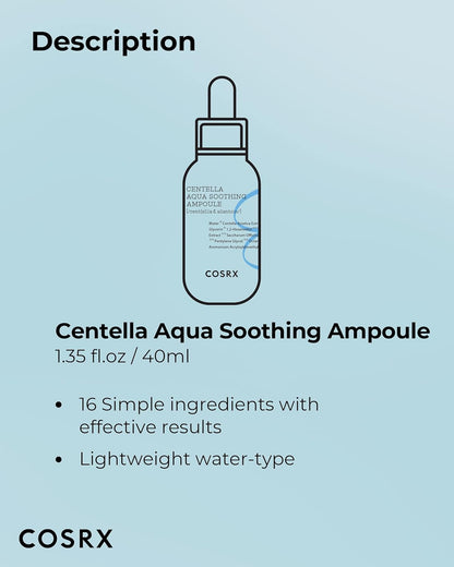 Cosrx Hydrium Centella Aqua Soothing Ampoule 40 ml