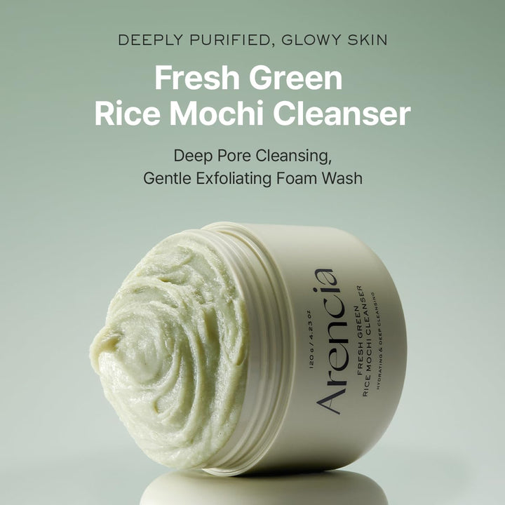 ARENCIA Fresh Green Rice Mochi Face Cleanser 120 Grams