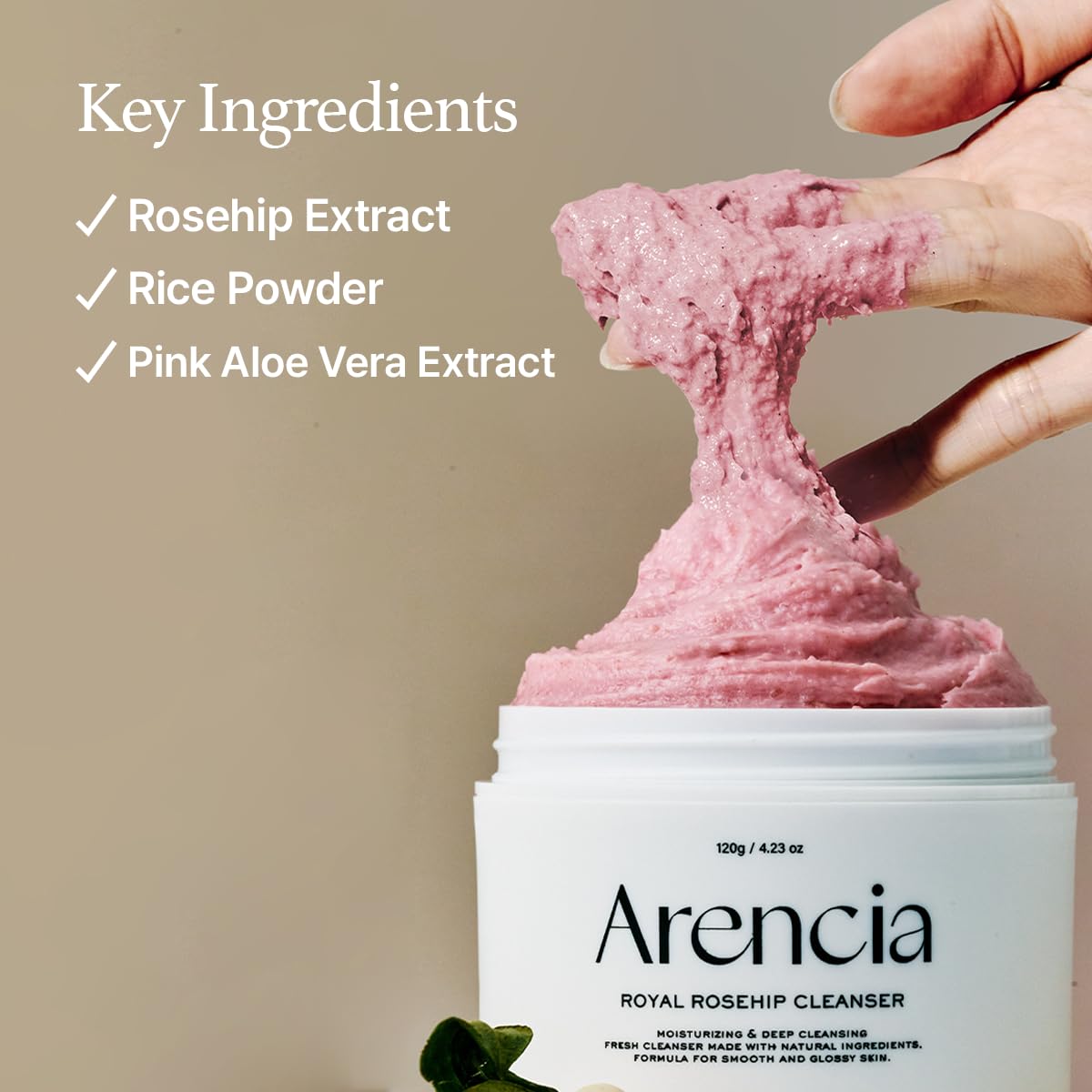Fresh Rosehip Rice Mochi Cleanser 120 Grams