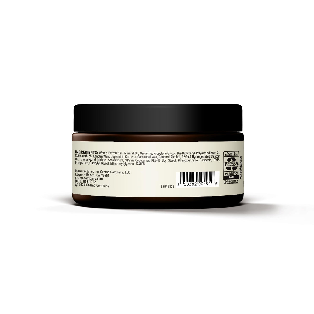 Cremo Hair Styling Cream Medium Hold 4 Oz