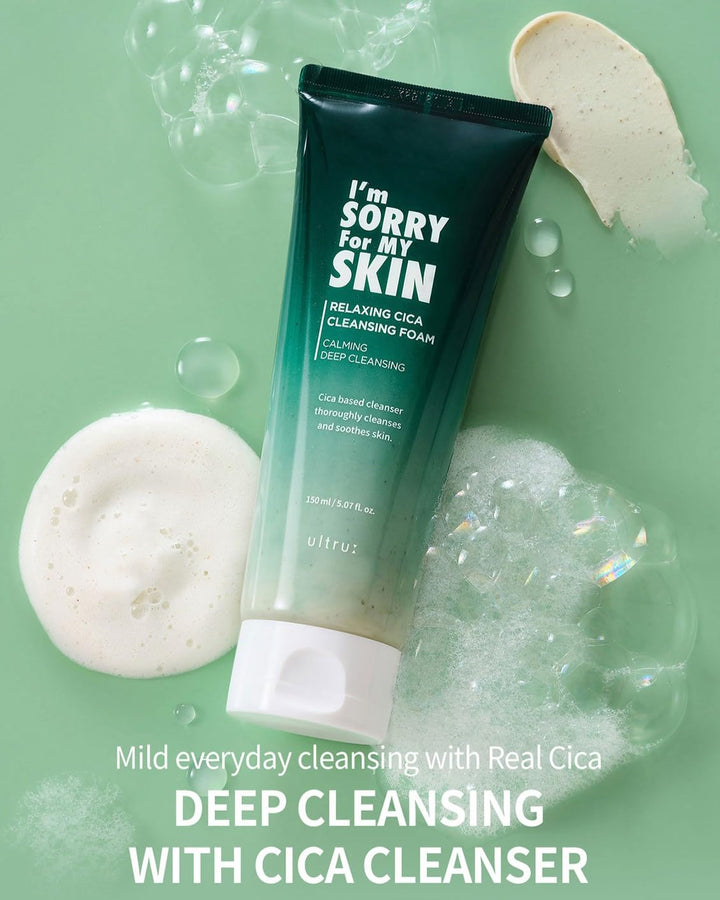 I'M SORRY FOR MY SKIN Relaxing Cica Cleansing Foam 150ml