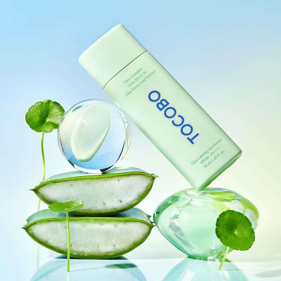 SPF 50+ Calming Cica Serum for Sensitive Skin