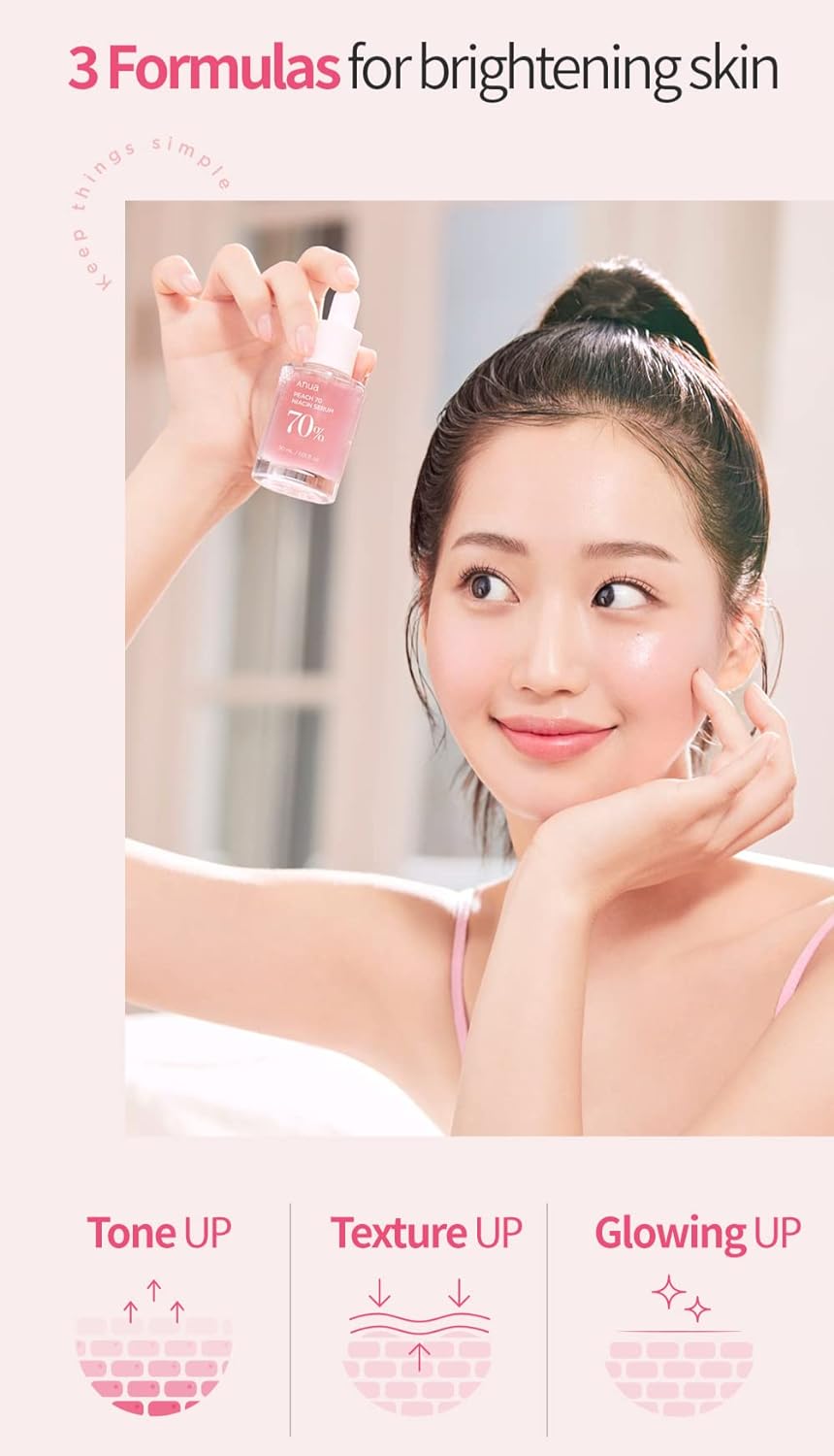 Anua Peach 70% Niacinamide Brightening Serum 30ml