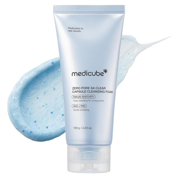 Medicube Zero Pore Clear Blue Capsule Facial Deep Cleanser Foam 120g