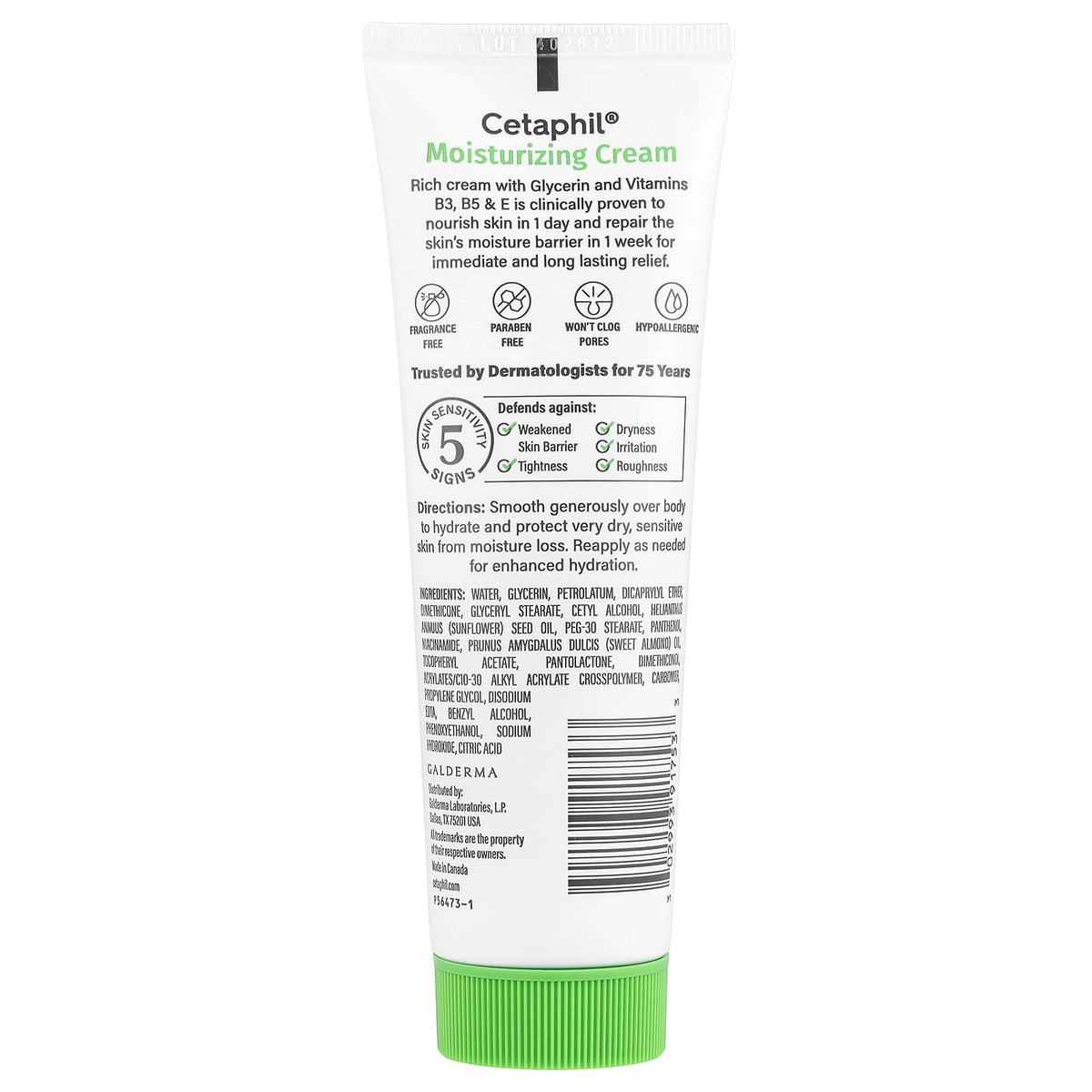 Cetaphil Moisturizing Cream Fragrance Free 85 ml