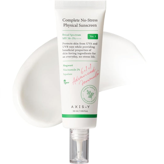AXIS-Y Complete No-Stress Physical Sunscreen V.3 - SPF 50 - Travel Size - 1.69 Fl Oz