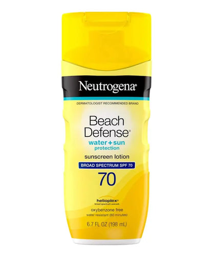 NEUTROGENA® Beach Defense Water + Sun Protection Lotion SPF70 6.7 oz (198 ml)