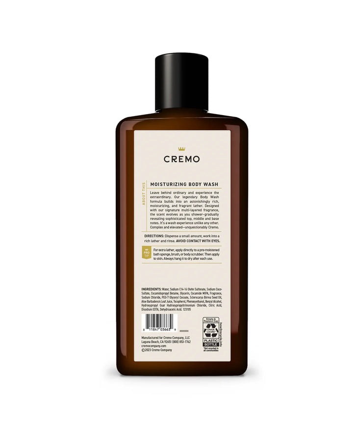 Cremo Body Wash Reserve Collection Italian Bergamot 16 OZ