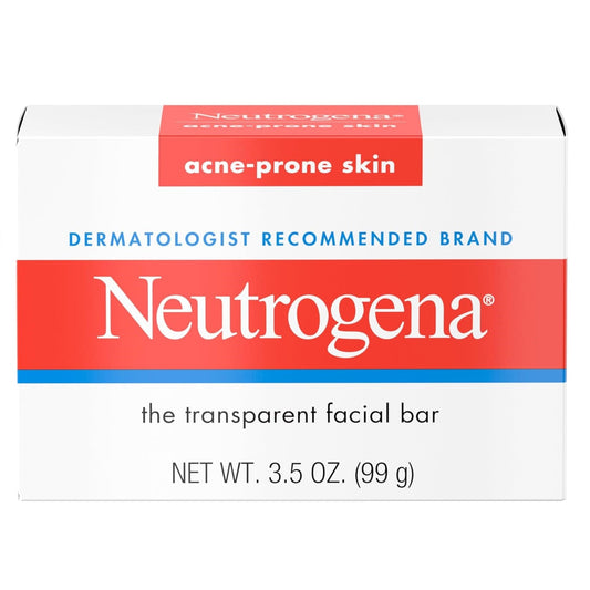 Neutrogena Acne Face Wash Bar Acne Treatment for Acne-Prone Skin Facial Cleanser 3.5 Oz