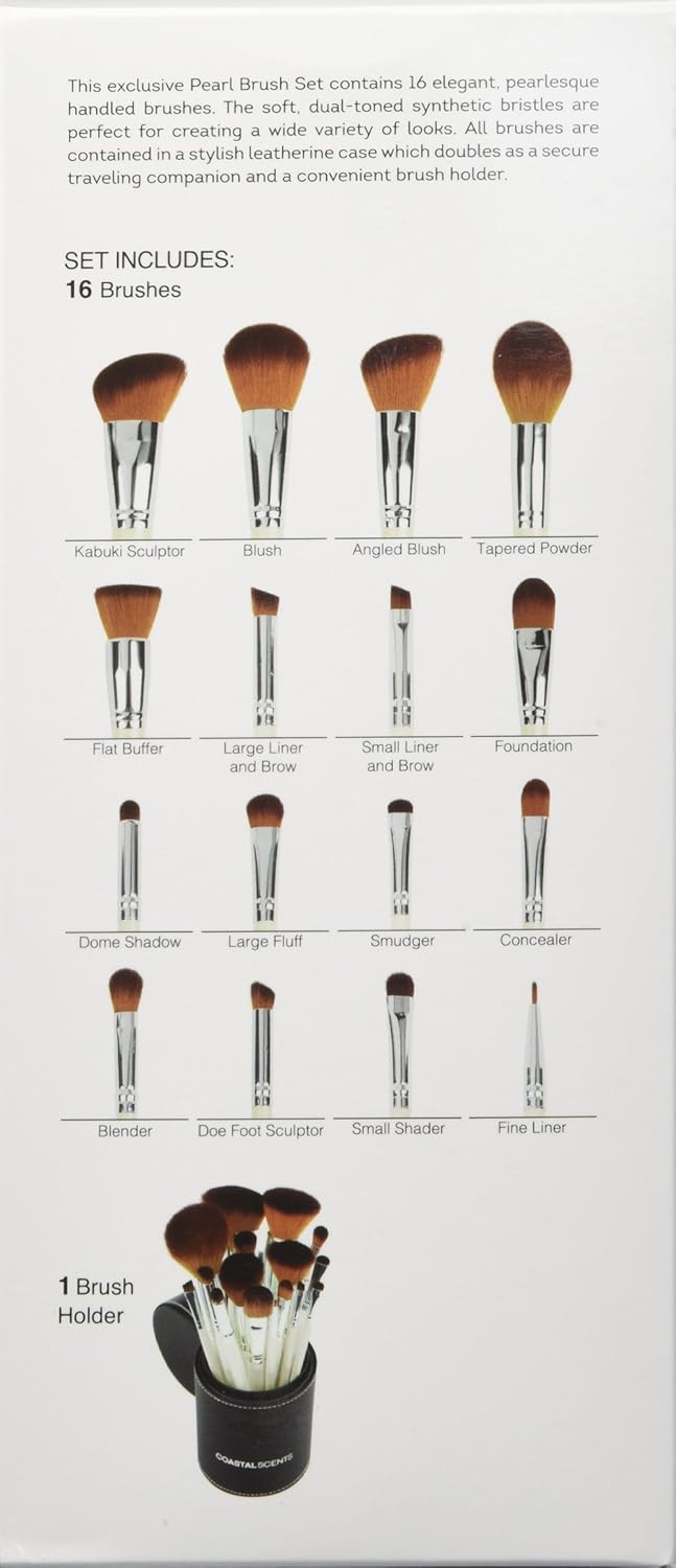 Coastal 16 Piece Brush Set: Master the Art of Makeup