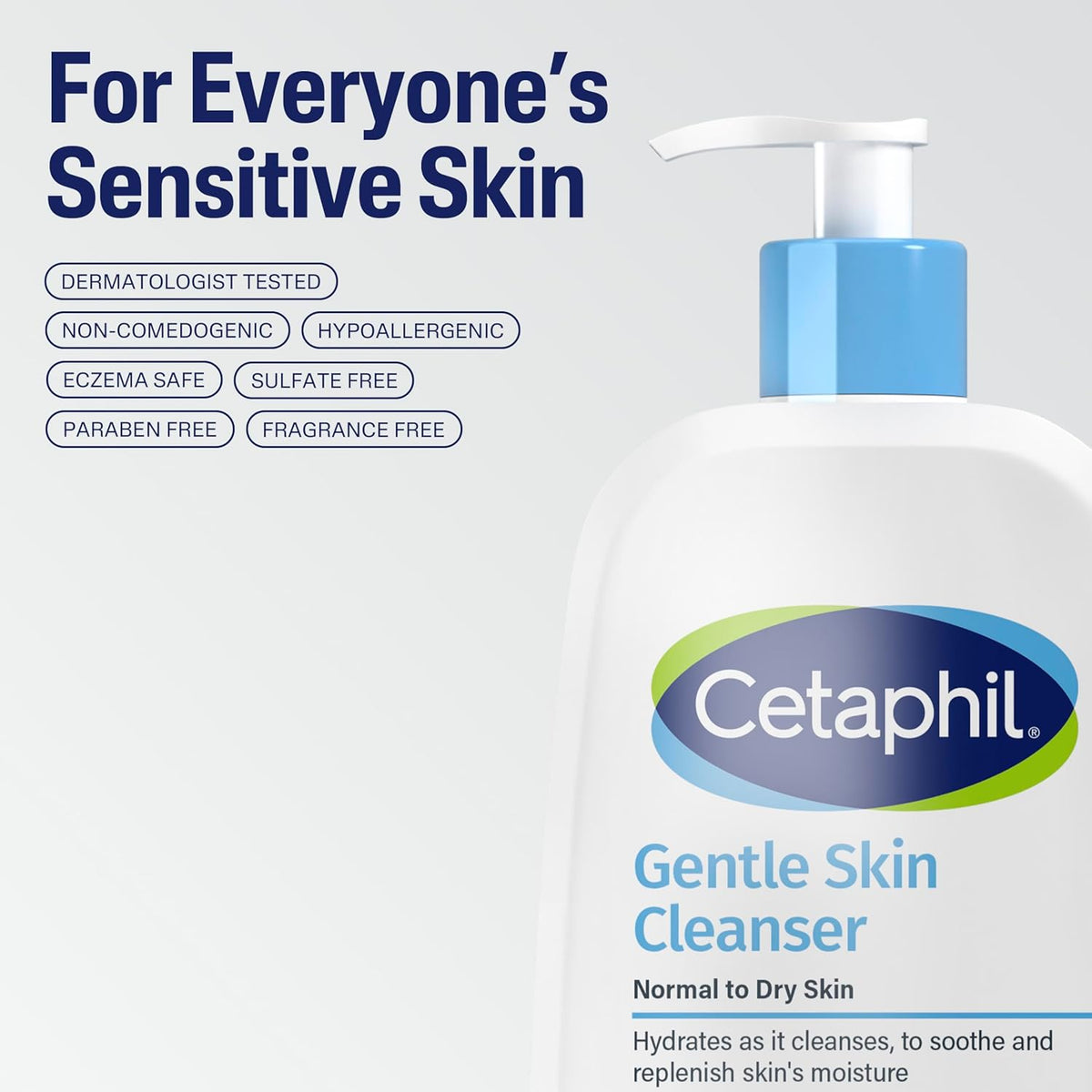 CETAPHIL Gentle Skin Cleanser - Normal To Dry 20 oz (591ml)