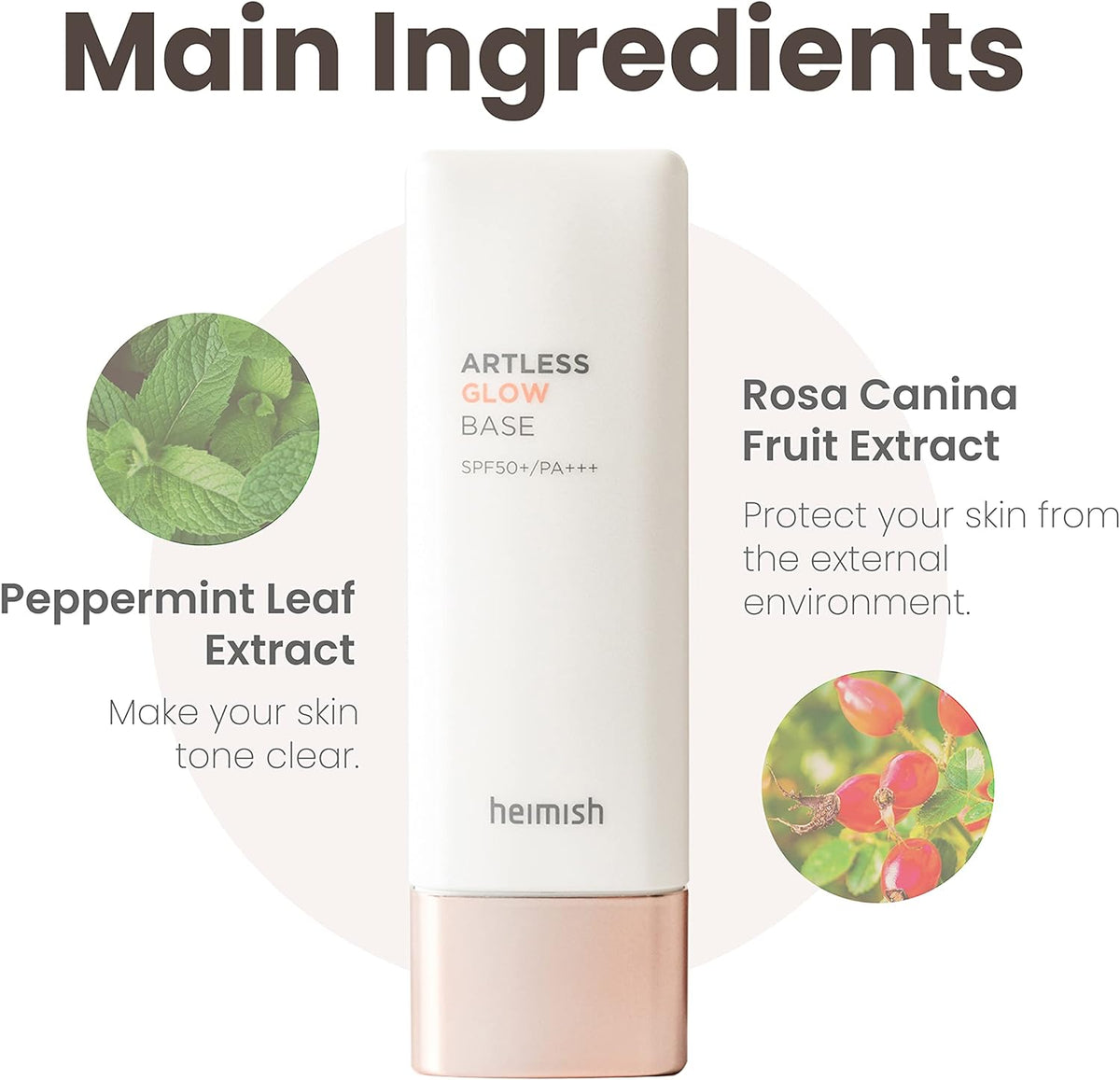 HEIMISH Artless Glow Base SPF 50 PA Primer, 40ml