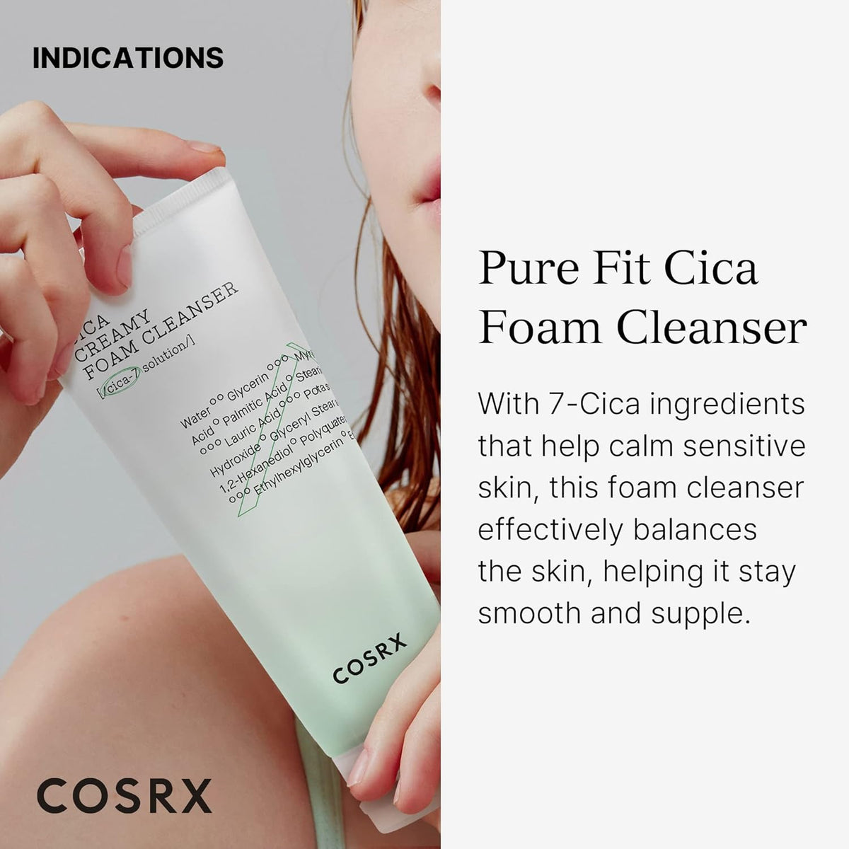 COSRX Pure Fit Cica Creamy Foam Cleanser