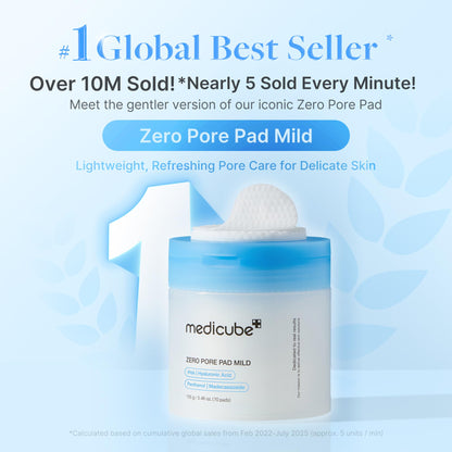 medicube Toner Pads Zero Pore Pad Mild 2.0 (70 Pads)