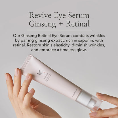 Beauty of Joseon Revive Eye Serum: Ginseng + Retinal 30ml, Pink, 1 Fl Oz (Pack of 1)