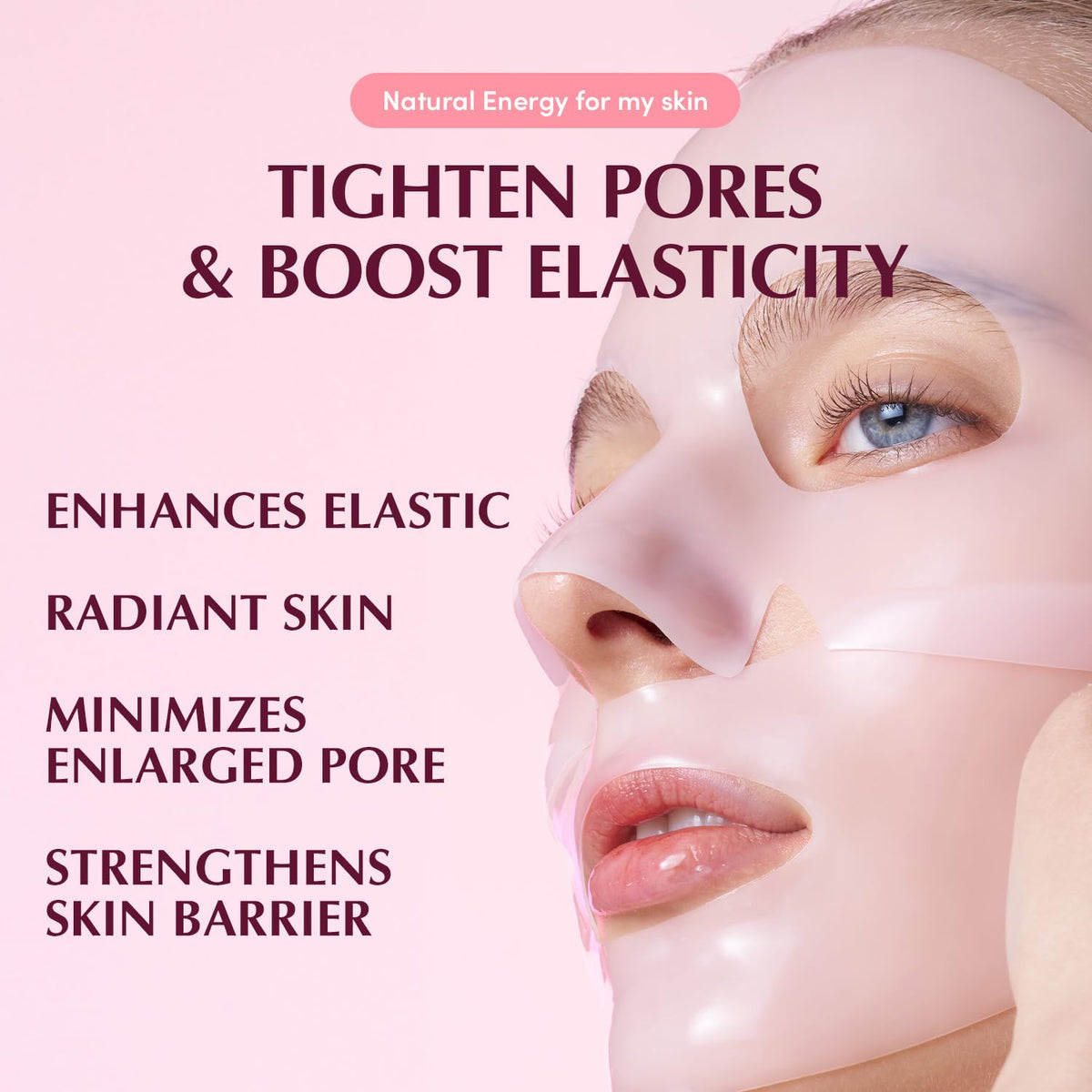 EQQUALBERRY Collagen Pore-Tight Up Hydrogel Mask 30g (4 Sheets)