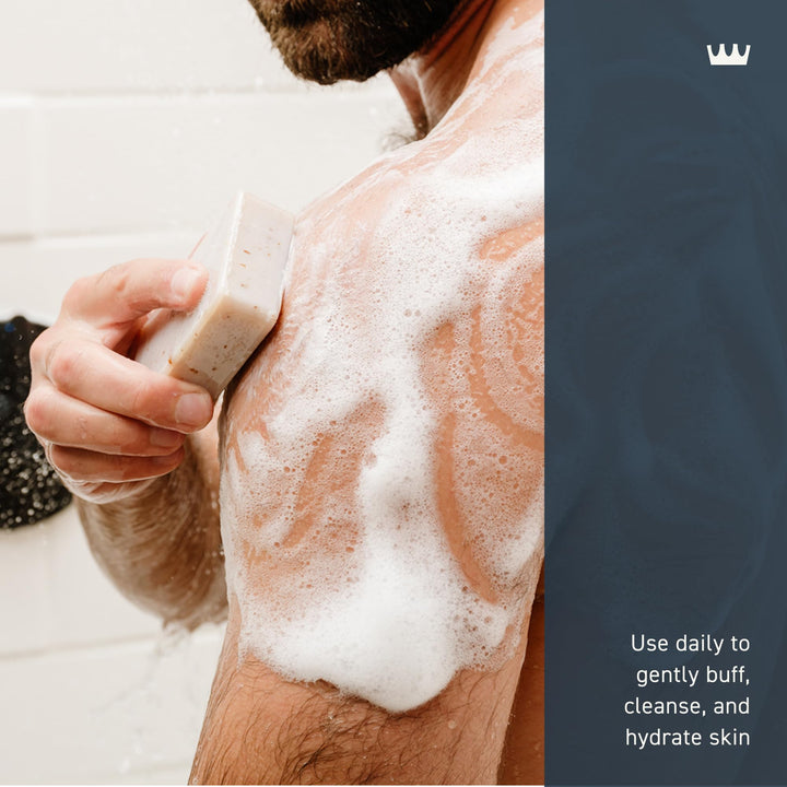 Cremo Exfoliating Body Bar for Men Palo Santo Scent 5 Oz