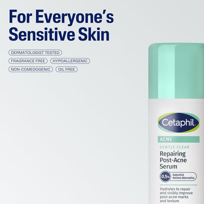 CETAPHIL Gentle Clear Repairing Post-Acne Serum, Retinol Alternative, Oil Free Serum 1 Fl Oz
