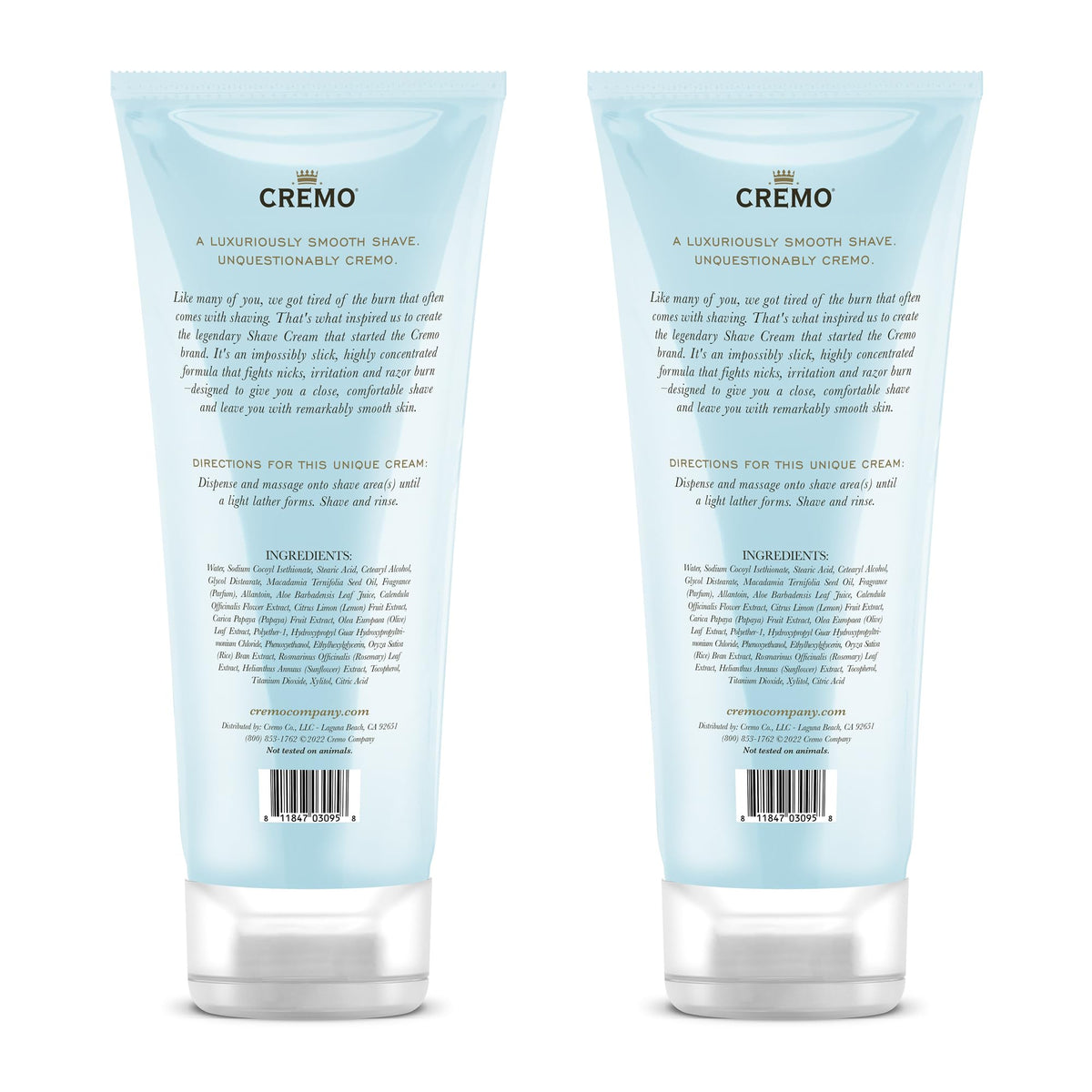 Cremo Womens Shaving Cream Vanilla & Orchid 6 Oz
