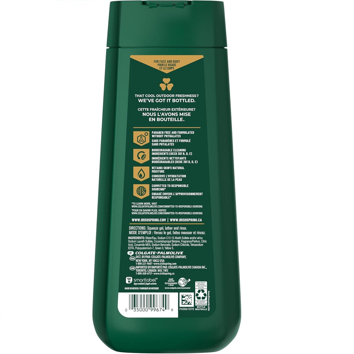 Irish Spring Original Clean Body Wash 20 OZ