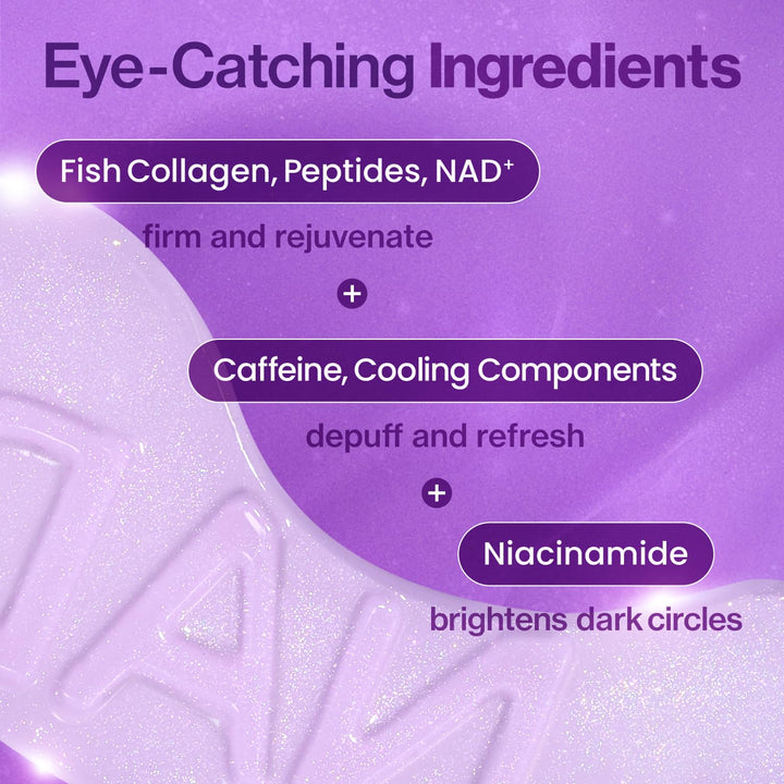 Numbuzin No.9 Eye Patches NAD+ Collagen Under Eye Patches - 5 Pairs (10 Patches)