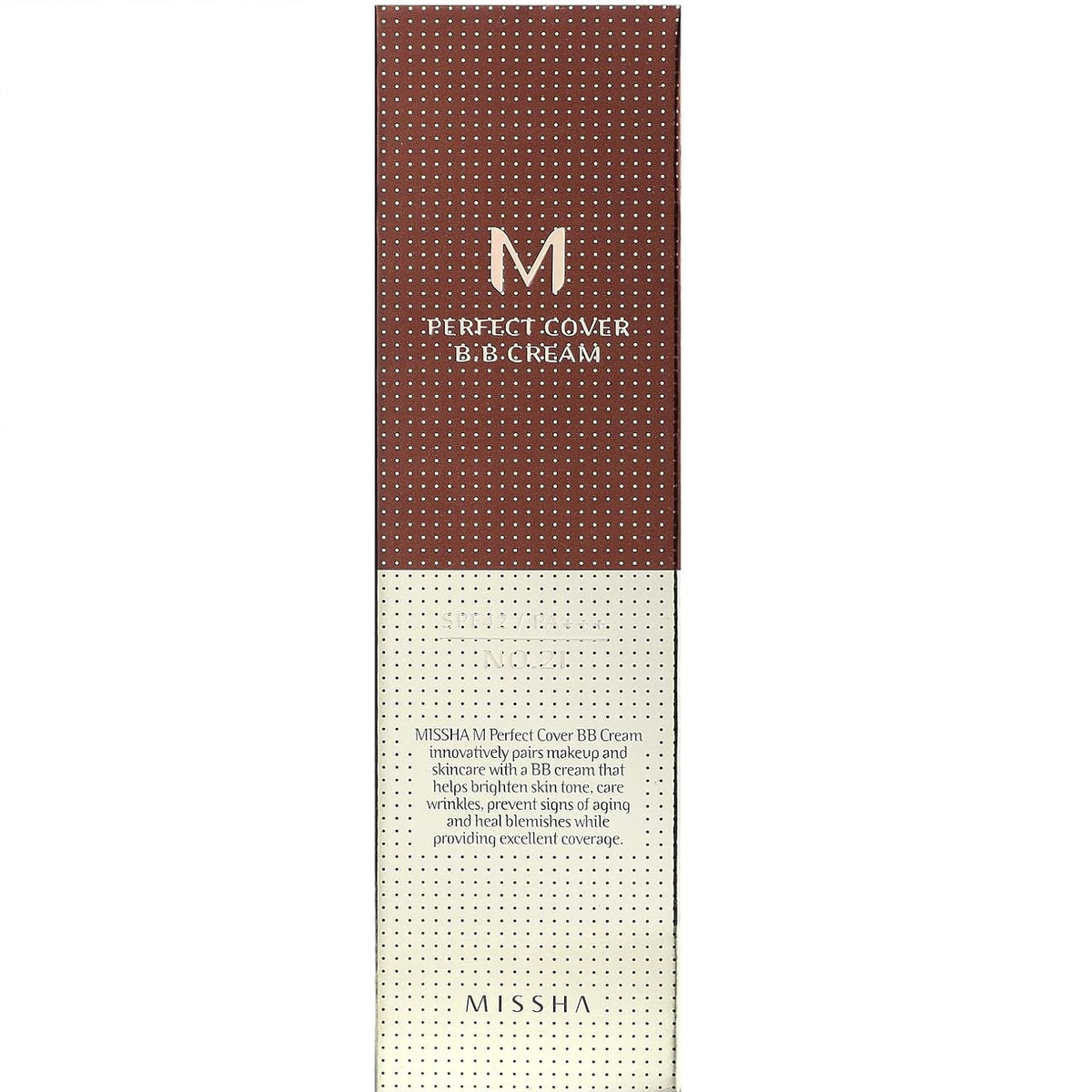Missha, M Perfect Cover B.B Cream, SPF 42 PA+++, No. 21 Light Beige, 1.7 oz (50 ml)