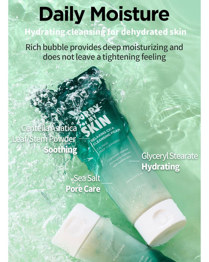 I'M SORRY FOR MY SKIN Relaxing Cica Cleansing Foam 150ml
