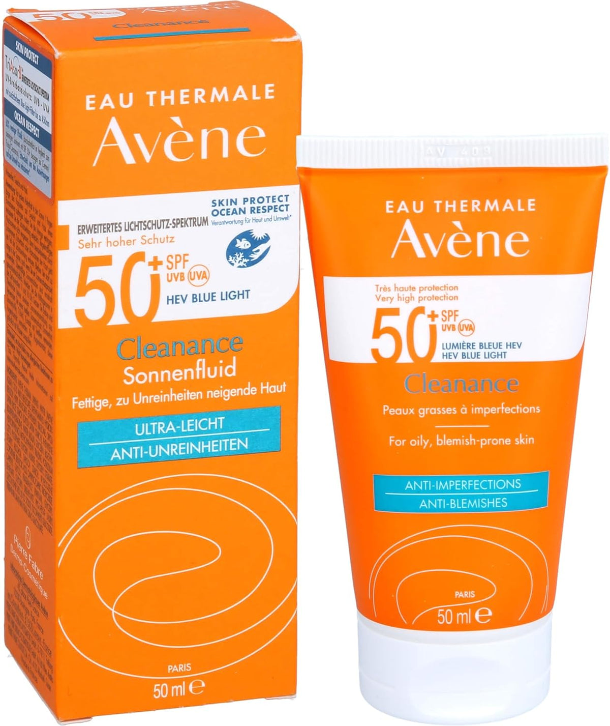 Eau Thermale Avene Very High Protection SPF50+ Cleanance Sunscreen for Oily, Blemish Prone Skin - 50ml Spray