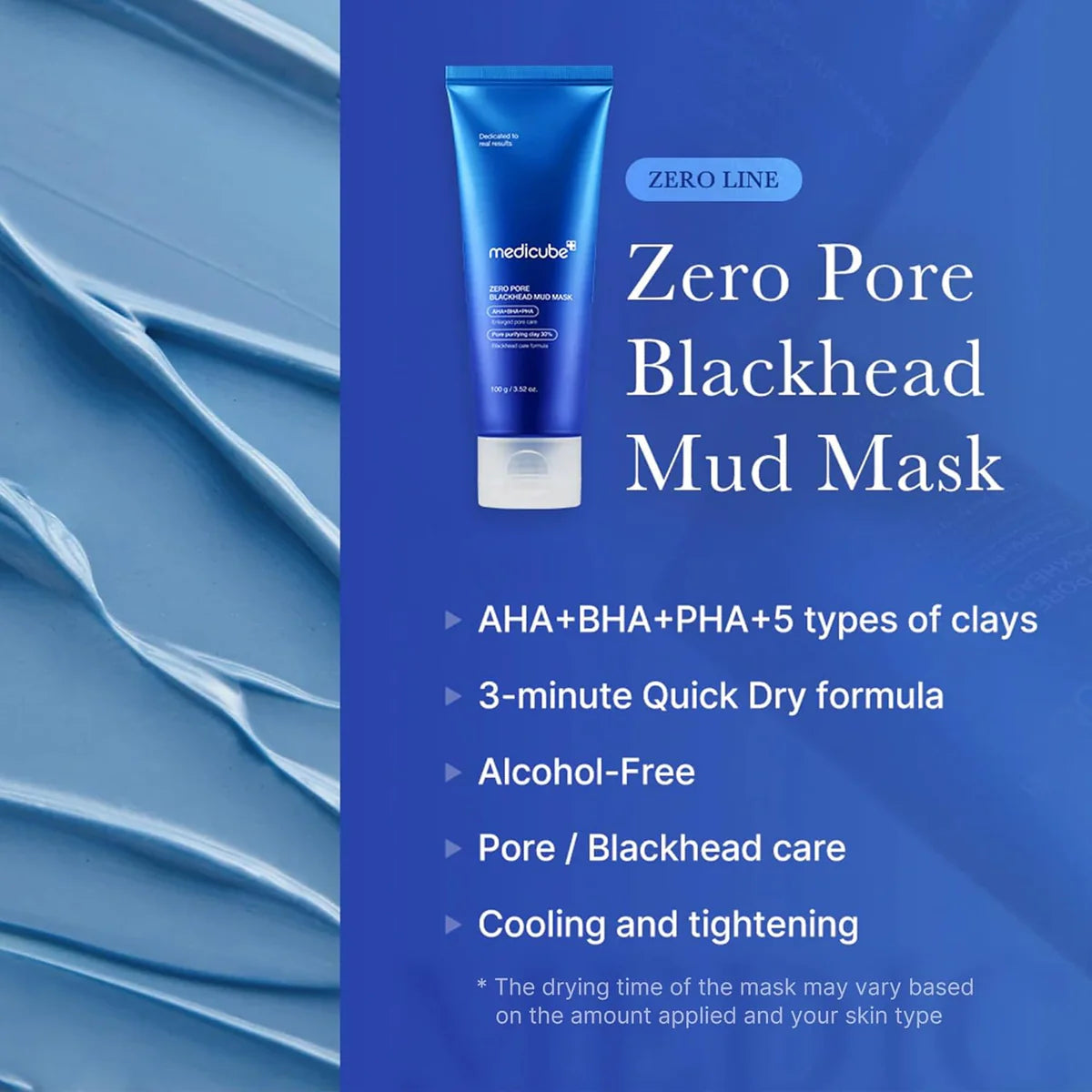 Medicube Zero Pore Blackhead Mud Facial Mask 100g