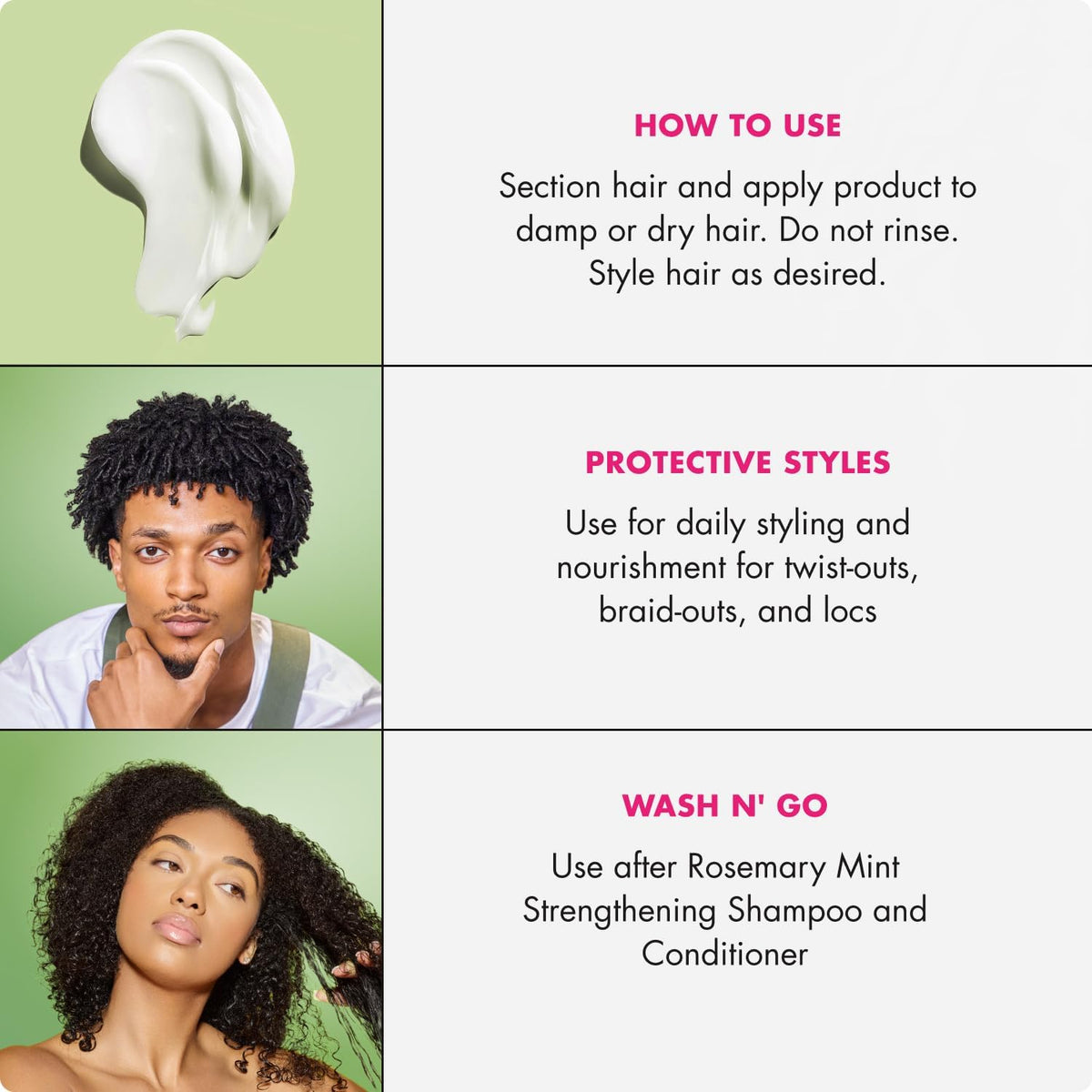 Mielle Organics Rosemary Mint Styling Repair Cream 240mL (8oz)