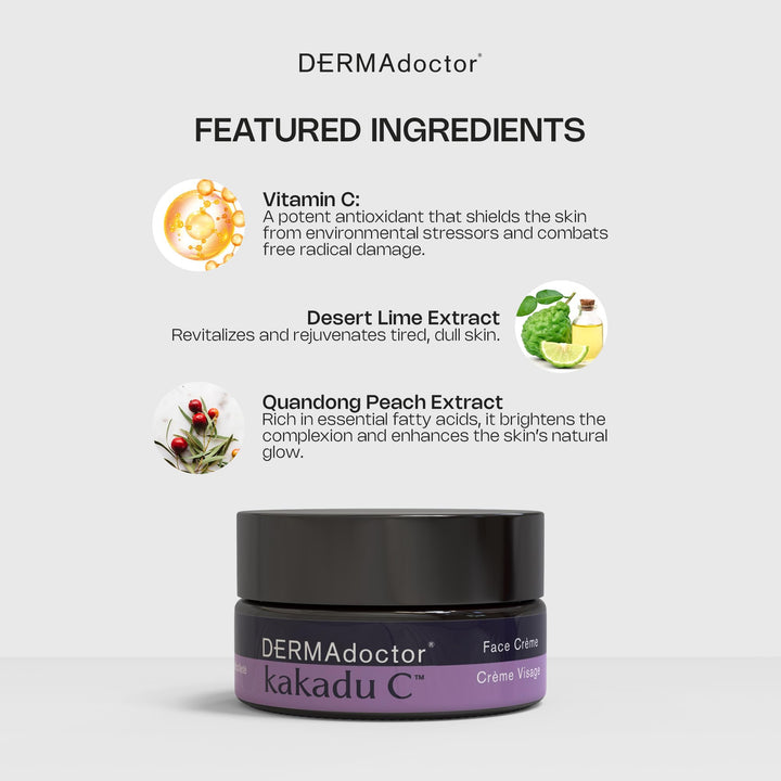 DERMAdoctor Vitamin C Face Cream for Aging Skin 1 oz