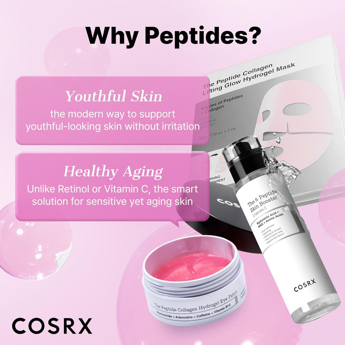 COSRX 6 x Peptide Collagen Booster Toner Serum 150 ml