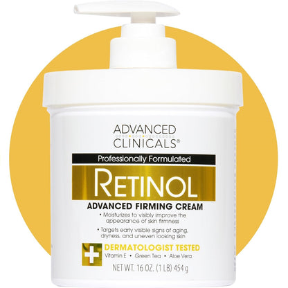 Advanced Clinicals Retinol Advanced Firming Cream 16oz