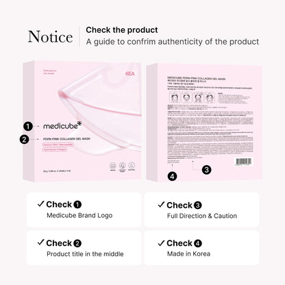 Medicube Salmon DNA PDRN Pink Collagen Jelly Gel Mask 4ea