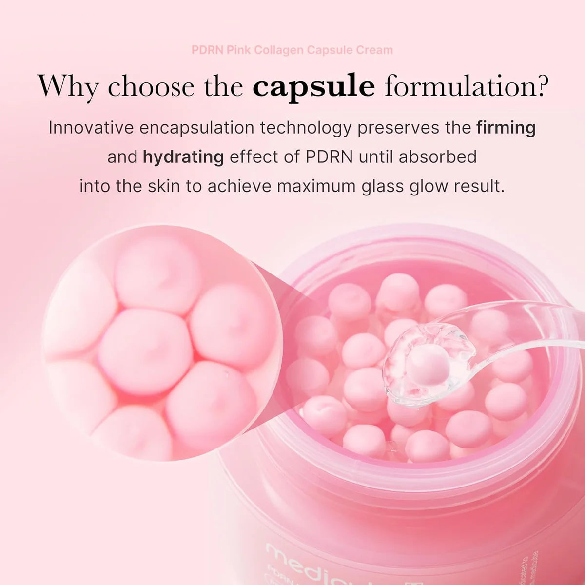 Medicube Capsule Cream with Salmon DNA PDRN Pink Collagen 55g