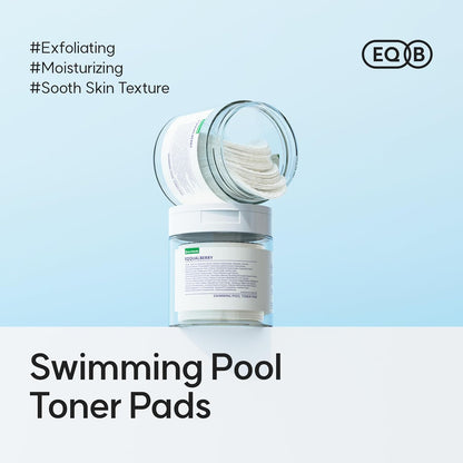 EQQUALBERRY Vegan Pool Toner Pads (70 Sheets/220Ml)