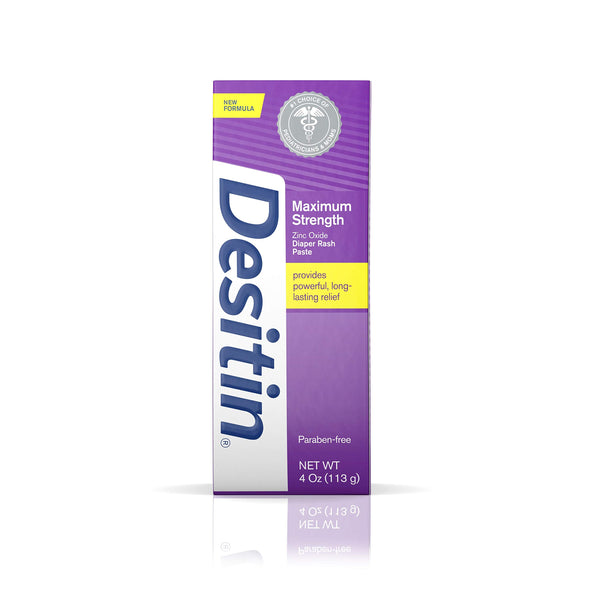 DESITIN Maximum Strength Zinc Oxide Diaper Rash Paste Paraban-free 4oz (113g)
