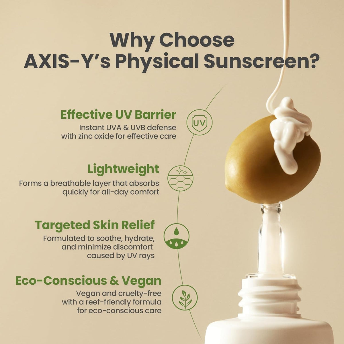 AXIS-Y Complete No-Stress Physical Sunscreen V.3 - SPF 50 - Travel Size - 1.69 Fl Oz