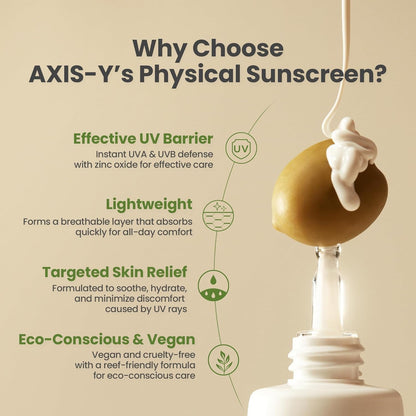 AXIS-Y Complete No-Stress Physical Sunscreen V.3 - SPF 50 - Travel Size - 1.69 Fl Oz