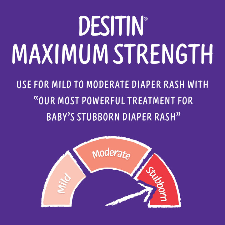 DESITIN Maximum Strength Zinc Oxide Diaper Rash Paste Paraban-free Jar 16 oz (454g)