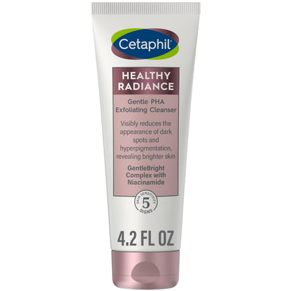 Pack of Two : Cetaphil Healthy Radiance Gentle Exfoliating Cleanser Face Wash 4.2 oz