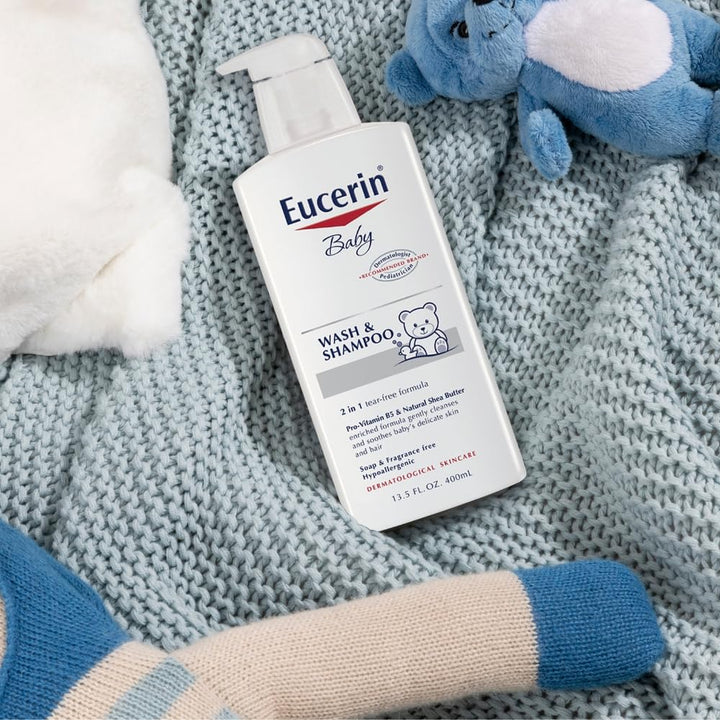 EUCERIN Baby Unscented Baby Shampoo and Body Wash 400 ml