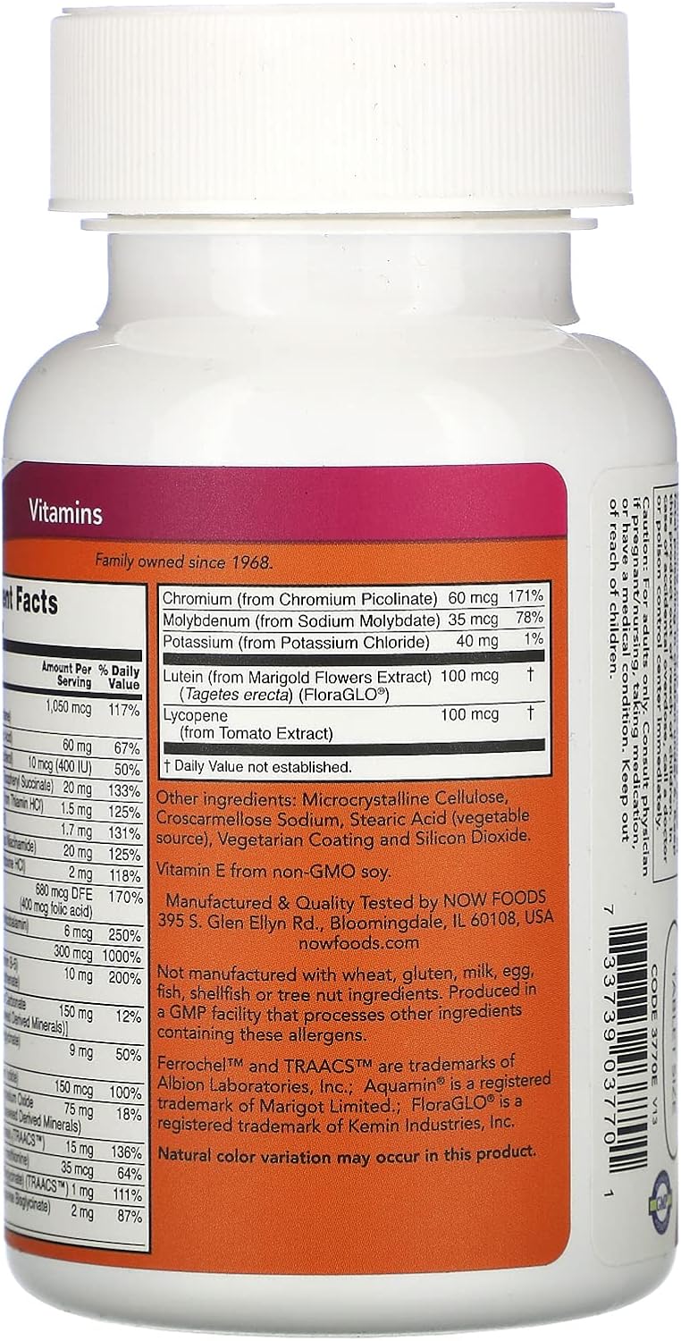 NOW Foods Daily Vits Multi Tabs (100 Tabs)