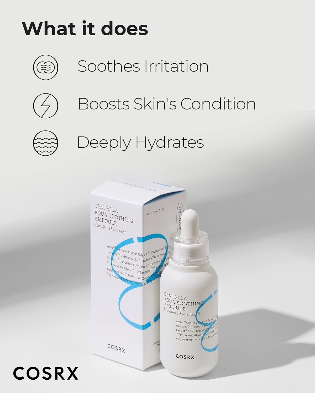 Cosrx Hydrium Centella Aqua Soothing Ampoule 40 ml